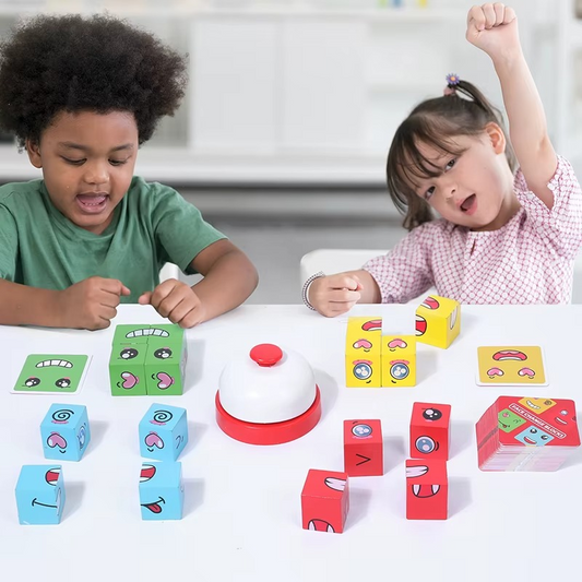 🎲 لعبة المكعبات التعبيرية 😍 لتنمية ذكاء وتركيز الأطفال بطريقة ممتعة