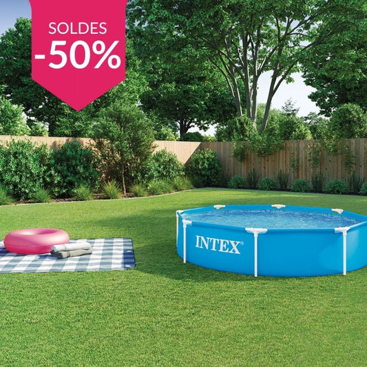 Intex Piscine Metal Frame Rond 2,44 x 0,51 m