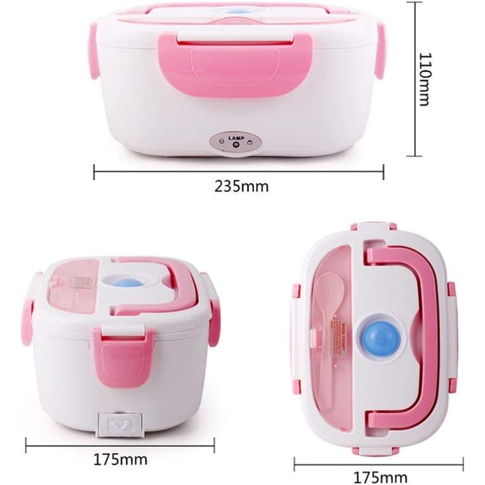 حافظة الطعام الكهربائية محمولة 1.5 لتر 40 واط من الفولاذ المقاوم للصدأ 🍱 Lunch Box Electric 40W - 12V / 220 V en Acier inoxydable