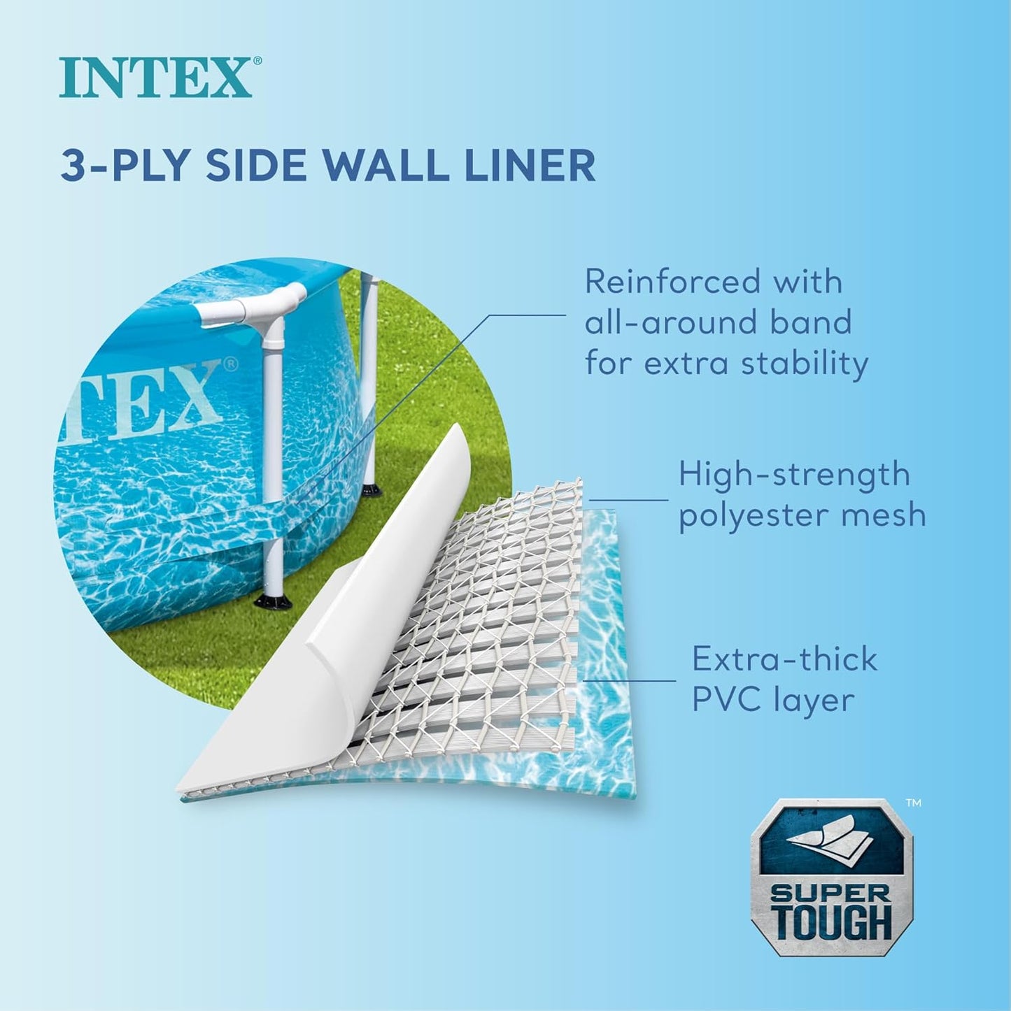 Intex Piscine Metal Frame Rond 2,44 x 0,51 m