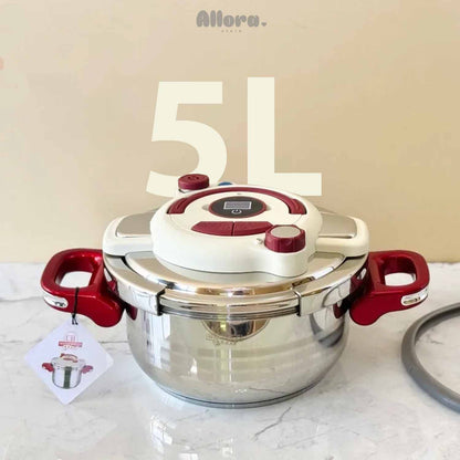 طنجرة ضغط 9 قطع مصنوعة من الفولاذ المقاوم للصدأ + 2🎁هدايا