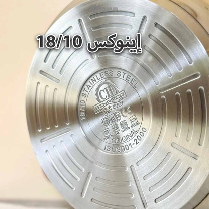 طنجرة ضغط 9 قطع مصنوعة من الفولاذ المقاوم للصدأ + 2🎁هدايا