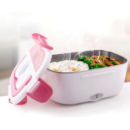 حافظة الطعام الكهربائية محمولة 1.5 لتر 40 واط من الفولاذ المقاوم للصدأ 🍱 Lunch Box Electric 40W - 12V / 220 V en Acier inoxydable