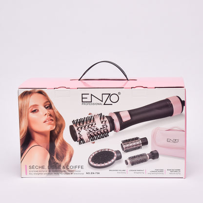 💖 Brosse Soufflante Rotative 5 en 1 ENZO – L’Élégance au Bout des Doigts 💨