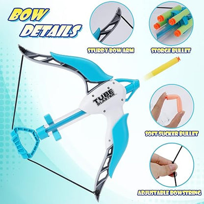 Ensemble de Tir à l'Arc avec 10 Ventouses Flèches Cible