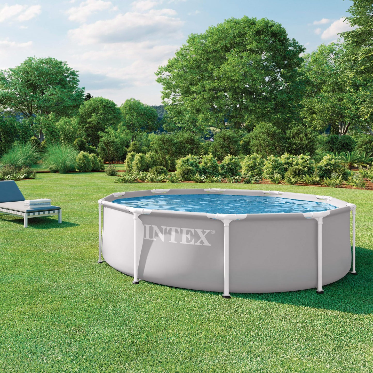 Intex Piscine Metal Frame Rond 2,44 x 0,51 m