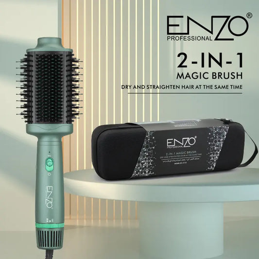 Brosse Chauffante 2-en-1 ENZO EN-4110