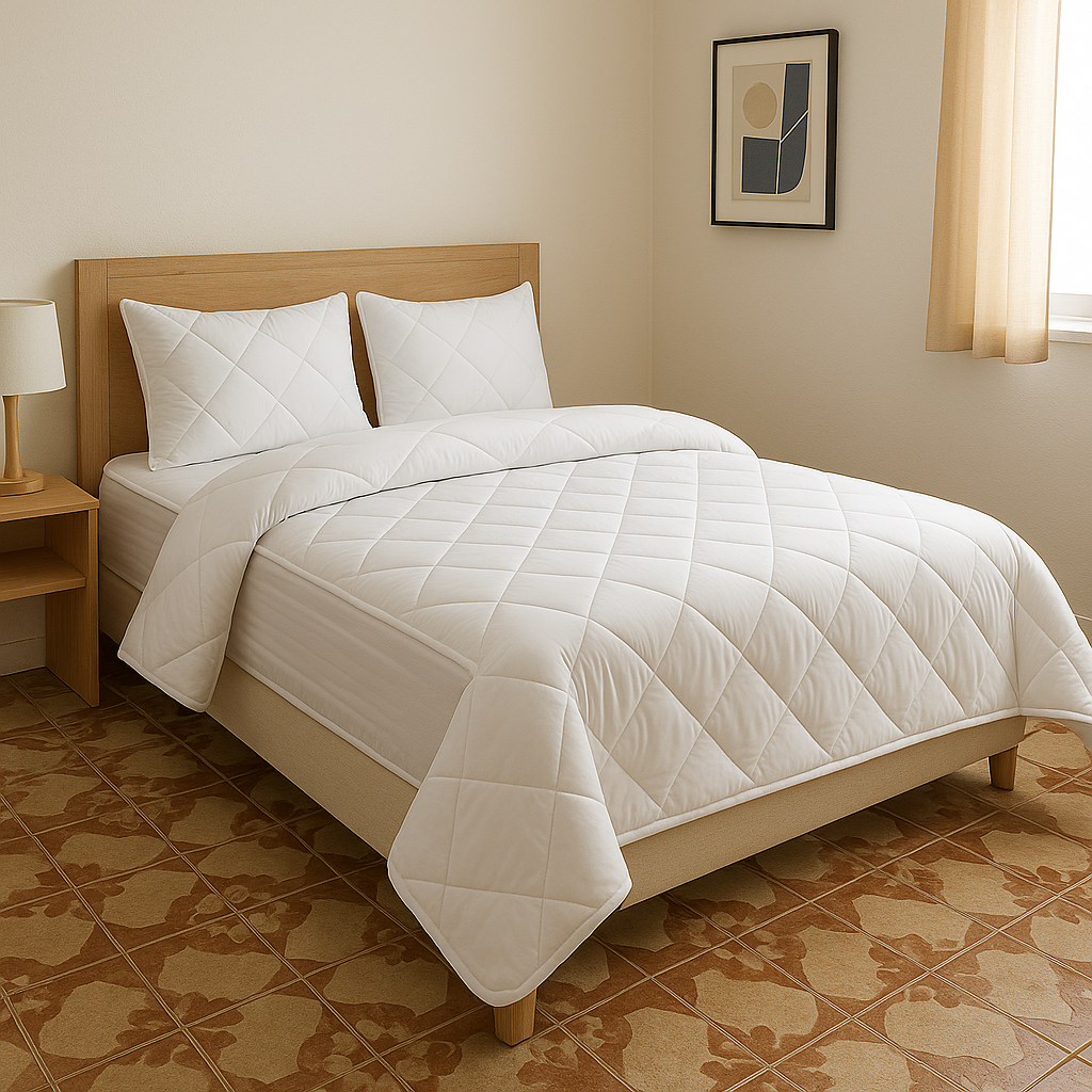Pack de Couette 4 pcs tissu Turk - 220*240 - Haute Qualité, Anti-Allergique طقم كوات 4 قطع قماش تركي عالي الجودة