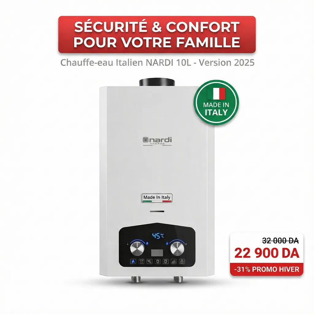 Chauff-Eau Nardi Italien 10L  سخان ماء بجودة عالية من العلامة ناردي الإيطالية