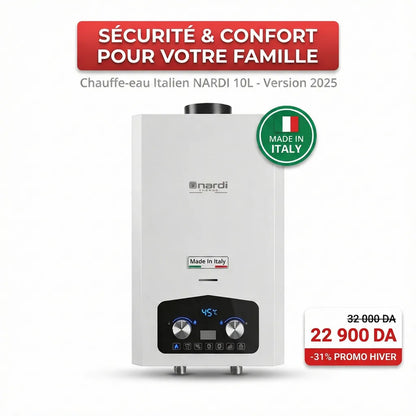 Chauff-Eau Nardi Italien 10L  سخان ماء بجودة عالية من العلامة ناردي الإيطالية