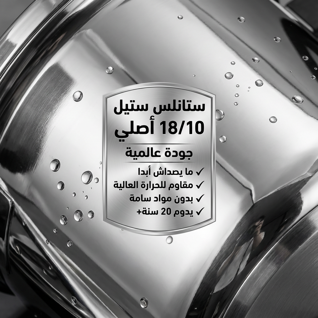 Série Cocotte 23 pcs en Inox inoxydable 18/10 طنجرة ضغط 23 قطعة مصنوعة من الفولاذ المقاوم للصدأ